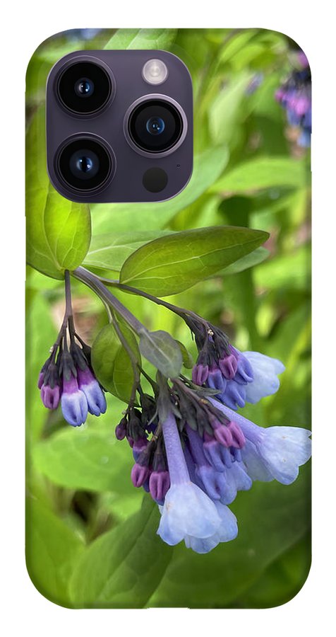 Blue and Purple April Wildflowers - Phone Case
