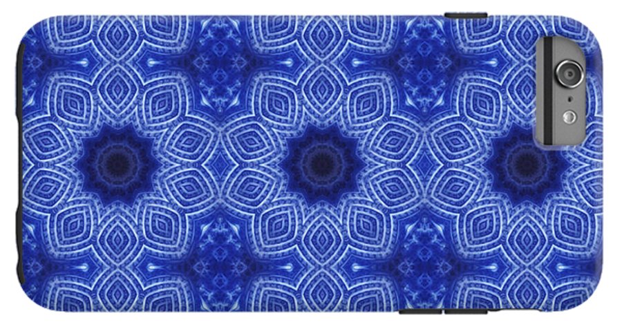 Blue and White Kaleidoscope - Phone Case