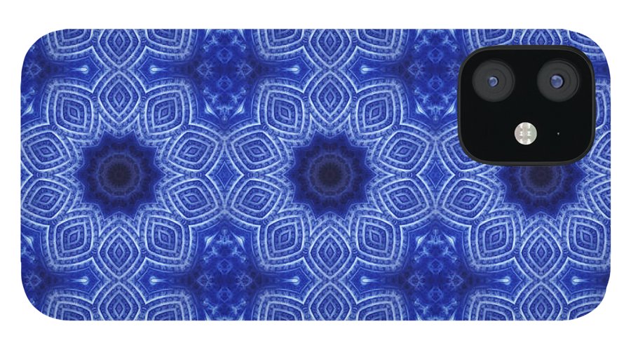 Blue and White Kaleidoscope - Phone Case