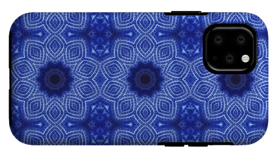Blue and White Kaleidoscope - Phone Case