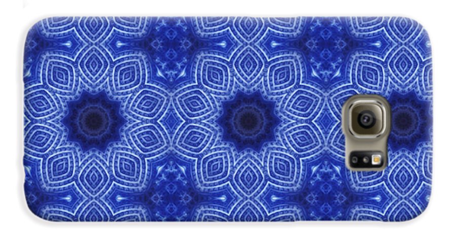 Blue and White Kaleidoscope - Phone Case