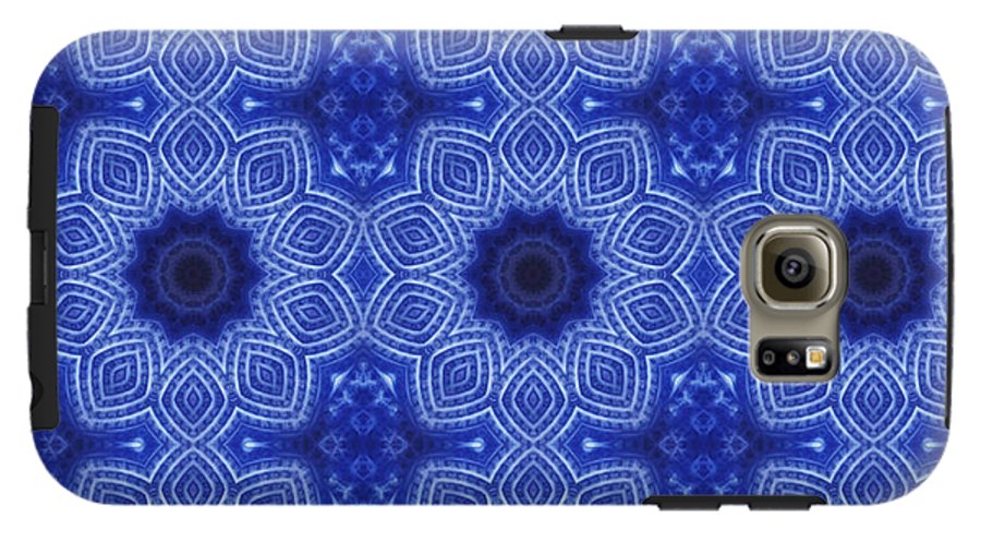 Blue and White Kaleidoscope - Phone Case