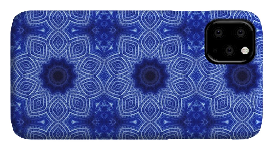 Blue and White Kaleidoscope - Phone Case