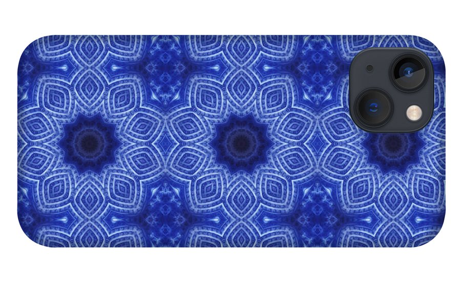Blue and White Kaleidoscope - Phone Case