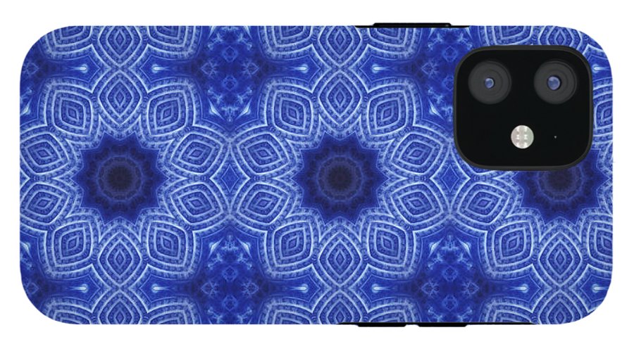 Blue and White Kaleidoscope - Phone Case