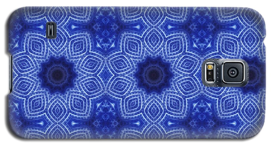 Blue and White Kaleidoscope - Phone Case