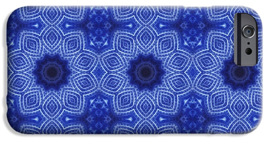 Blue and White Kaleidoscope - Phone Case