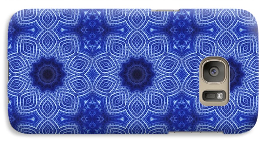 Blue and White Kaleidoscope - Phone Case
