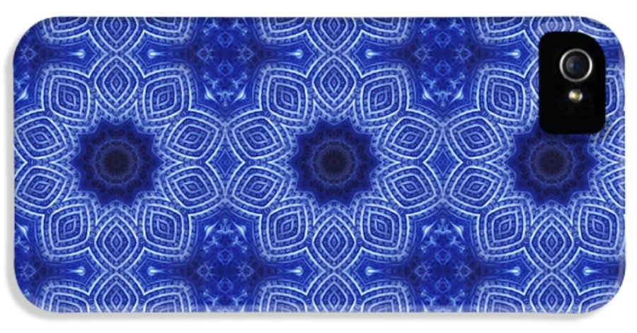 Blue and White Kaleidoscope - Phone Case