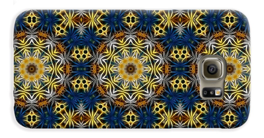 Blue and Yellow Kaleidoscope - Phone Case