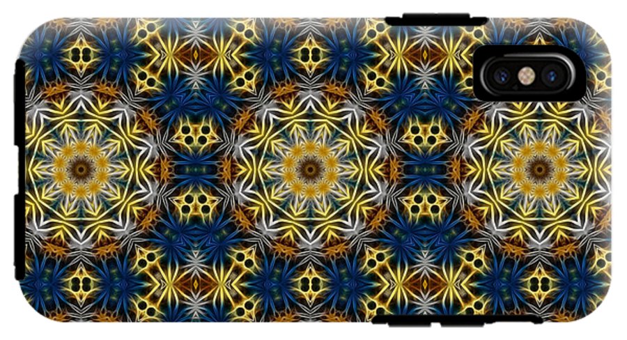 Blue and Yellow Kaleidoscope - Phone Case