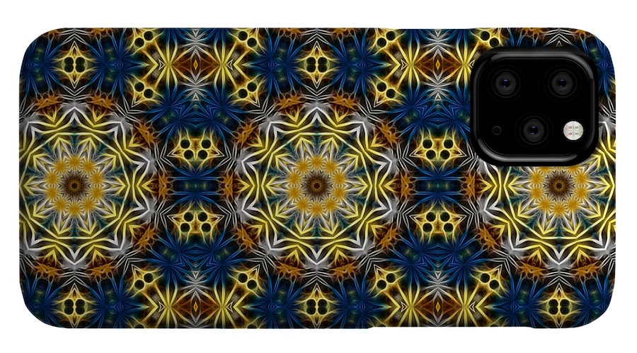 Blue and Yellow Kaleidoscope - Phone Case
