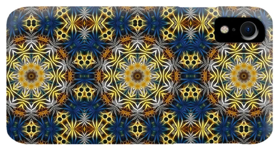 Blue and Yellow Kaleidoscope - Phone Case