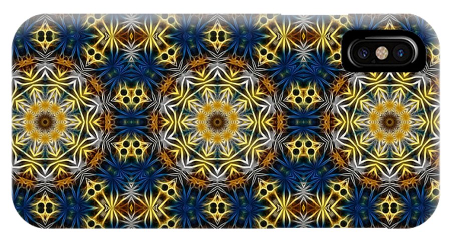 Blue and Yellow Kaleidoscope - Phone Case