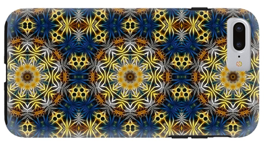 Blue and Yellow Kaleidoscope - Phone Case