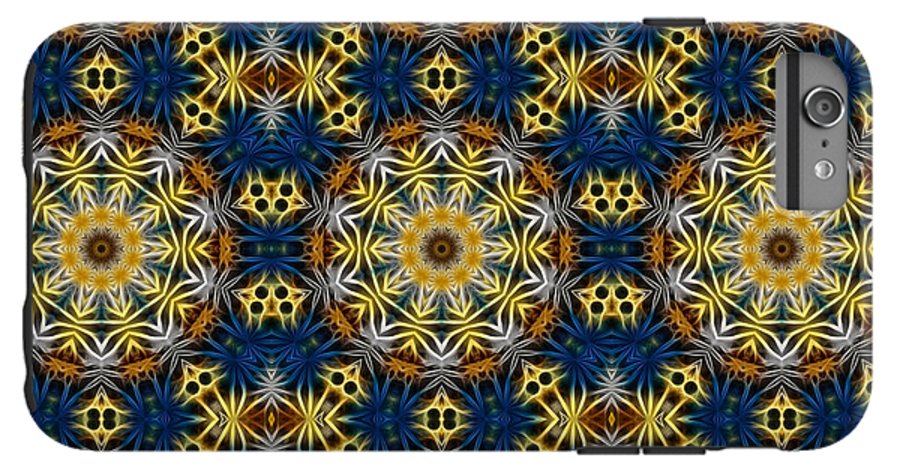 Blue and Yellow Kaleidoscope - Phone Case
