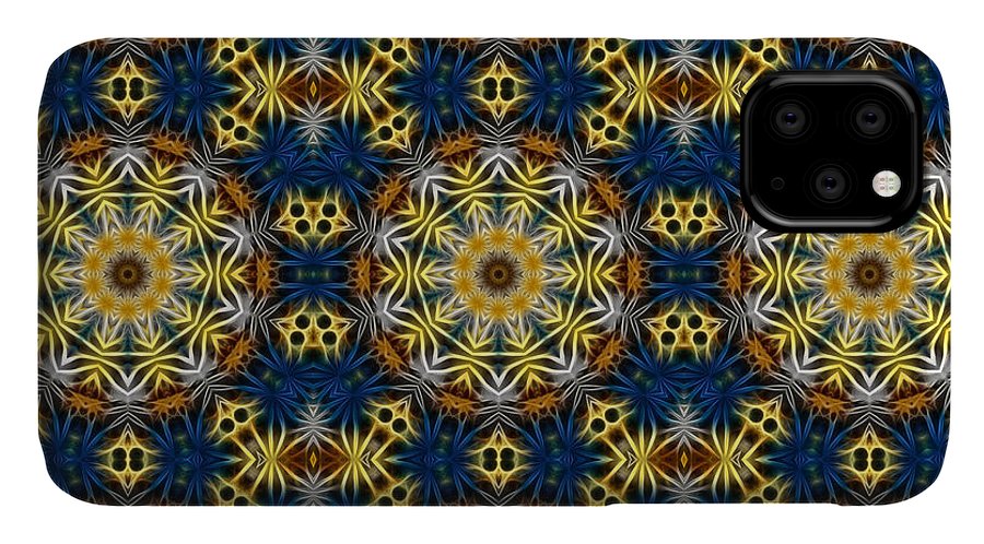 Blue and Yellow Kaleidoscope - Phone Case