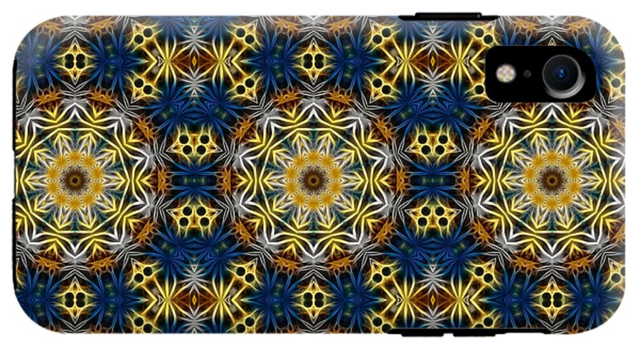 Blue and Yellow Kaleidoscope - Phone Case