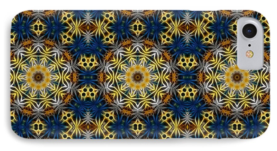 Blue and Yellow Kaleidoscope - Phone Case