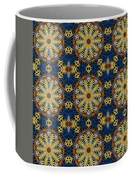 Blue and Yellow Kaleidoscope - Mug