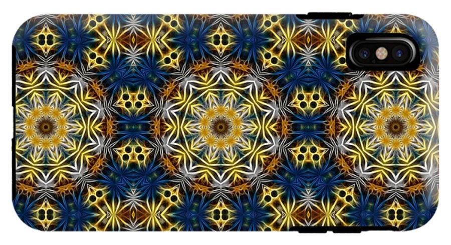 Blue and Yellow Kaleidoscope - Phone Case