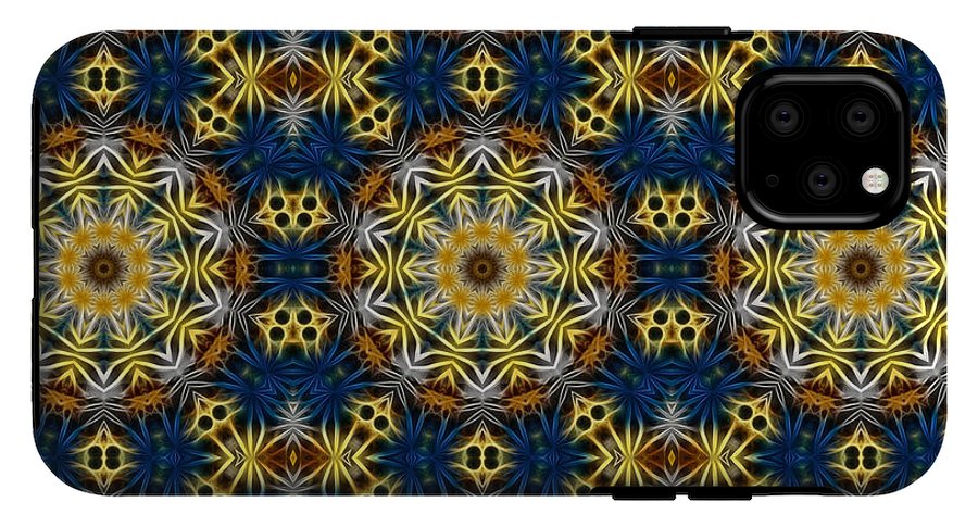Blue and Yellow Kaleidoscope - Phone Case
