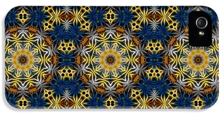 Blue and Yellow Kaleidoscope - Phone Case