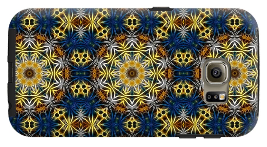 Blue and Yellow Kaleidoscope - Phone Case