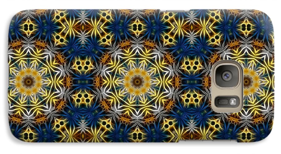 Blue and Yellow Kaleidoscope - Phone Case