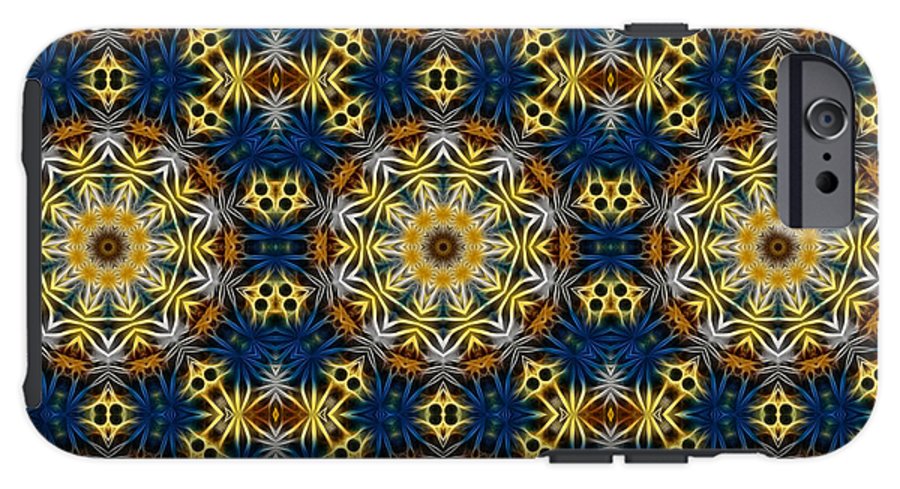 Blue and Yellow Kaleidoscope - Phone Case