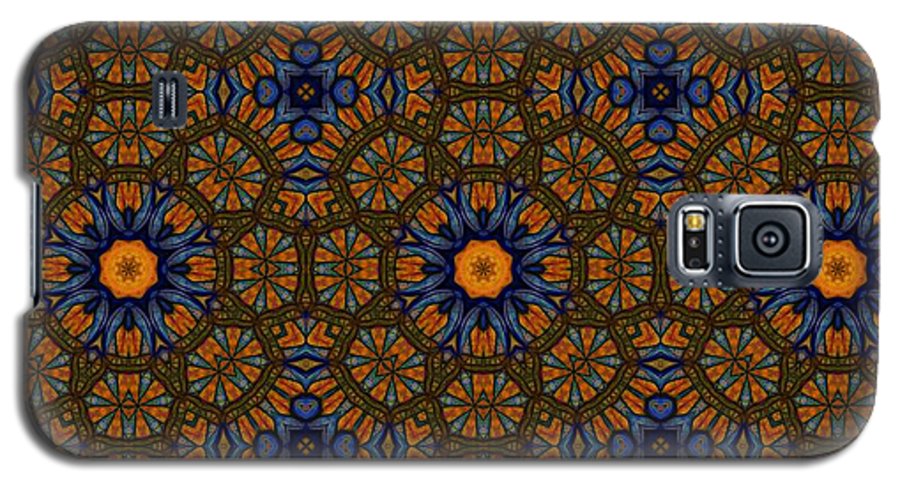 Blue and Yellow Sketchy Kaleidoscope - Phone Case