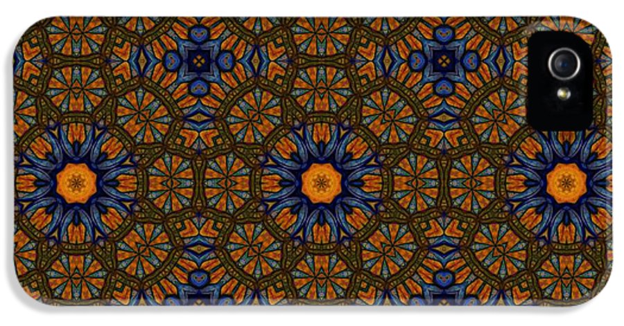 Blue and Yellow Sketchy Kaleidoscope - Phone Case