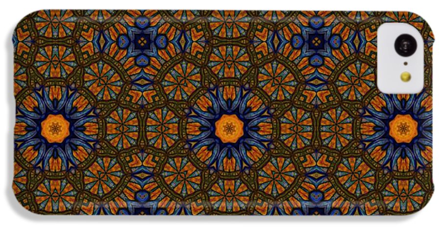 Blue and Yellow Sketchy Kaleidoscope - Phone Case