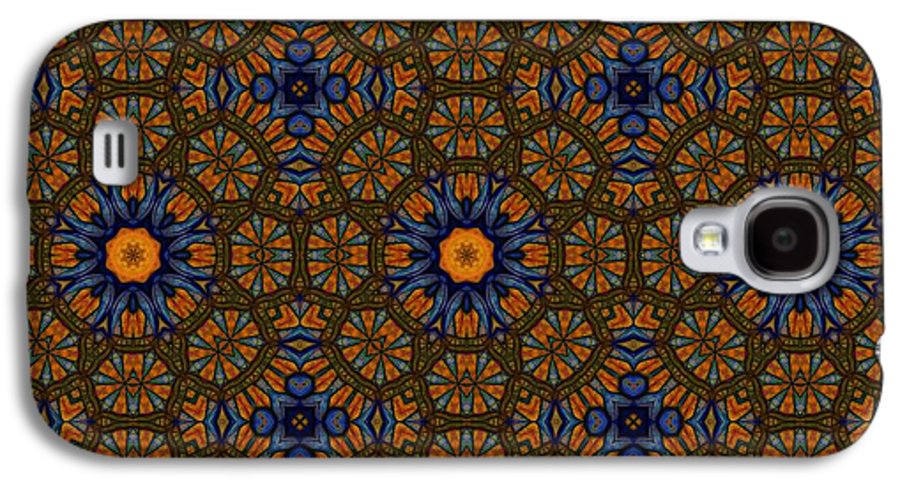 Blue and Yellow Sketchy Kaleidoscope - Phone Case