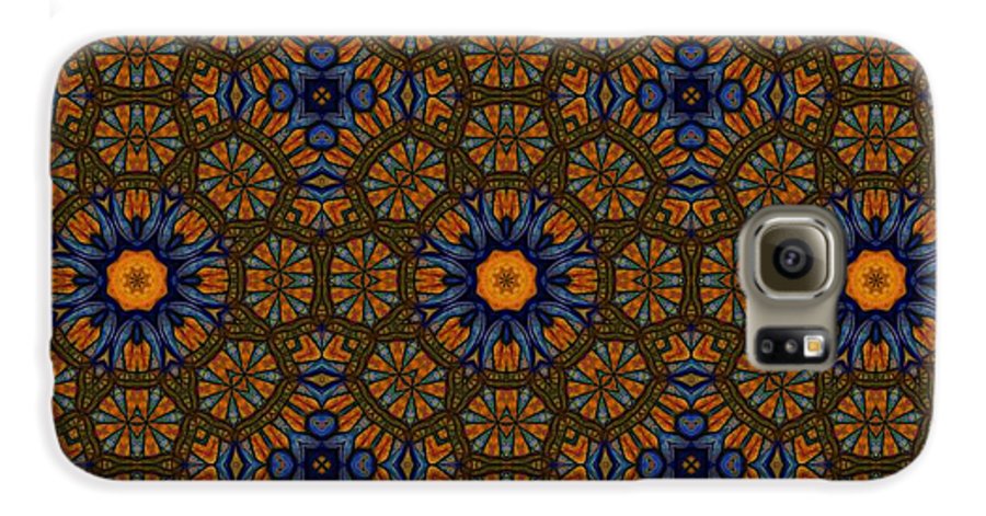 Blue and Yellow Sketchy Kaleidoscope - Phone Case