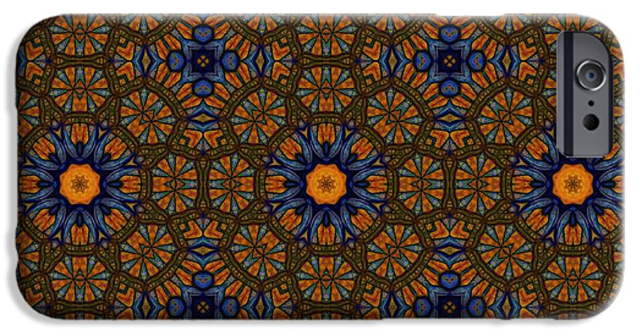 Blue and Yellow Sketchy Kaleidoscope - Phone Case