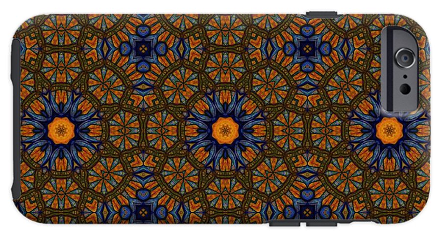 Blue and Yellow Sketchy Kaleidoscope - Phone Case