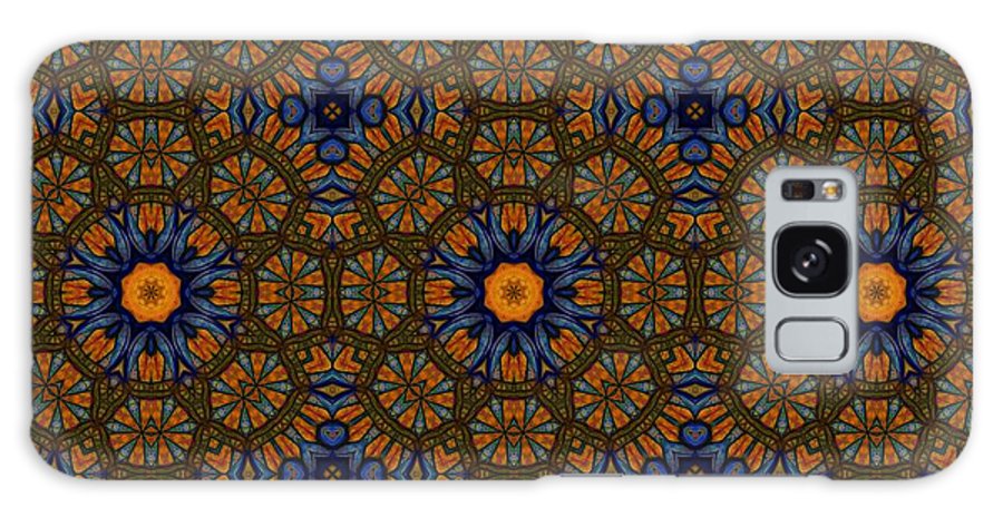Blue and Yellow Sketchy Kaleidoscope - Phone Case