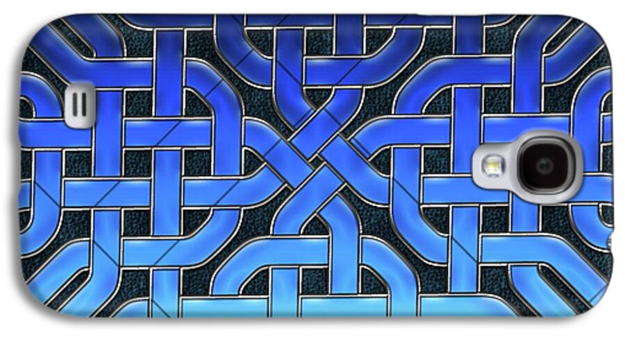 Blue Celtic Knot Ice Glass - Phone Case