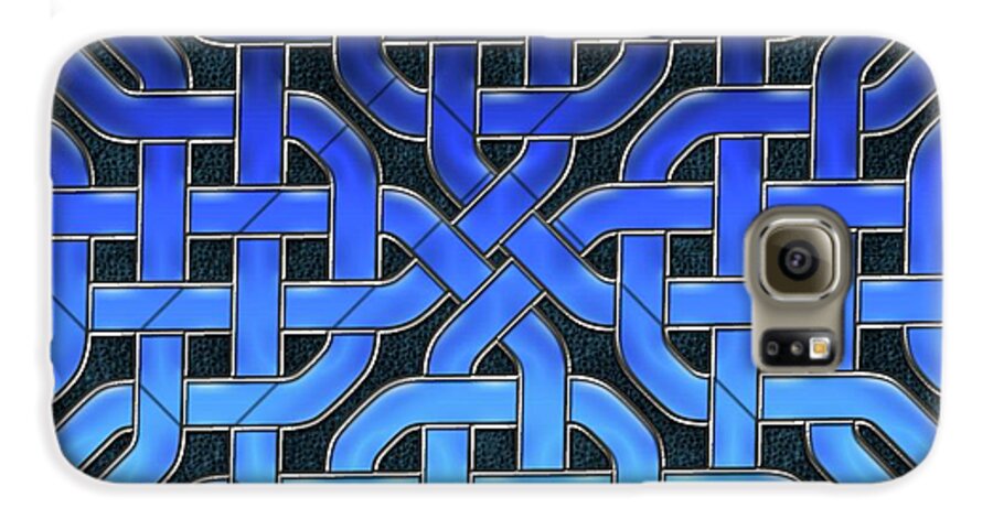 Blue Celtic Knot Ice Glass - Phone Case
