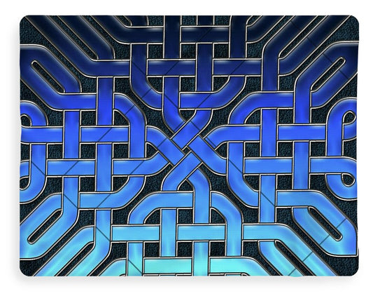 Blue Celtic Knot Ice Glass - Blanket