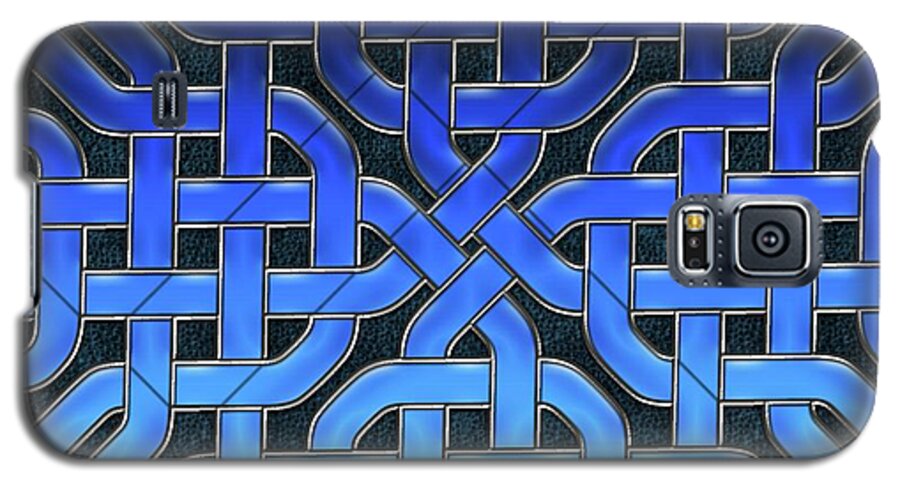 Blue Celtic Knot Ice Glass - Phone Case