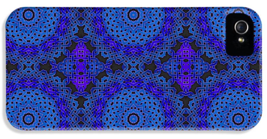 Blue Celtic Knot Kaleidoscope - Phone Case