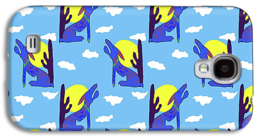 Blue Coyote Pattern - Phone Case