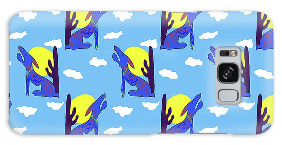 Blue Coyote Pattern - Phone Case
