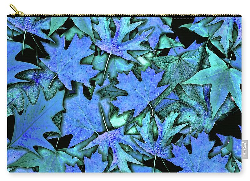 Blue Fall leaves - Carry-All Pouch