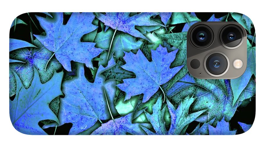 Blue Fall leaves - Phone Case