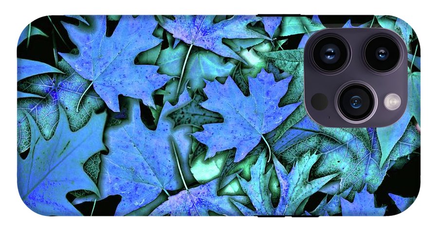 Blue Fall leaves - Phone Case