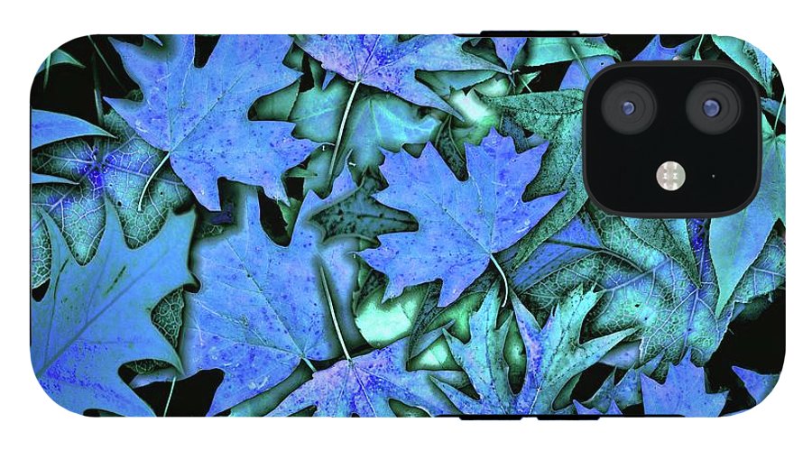 Blue Fall leaves - Phone Case