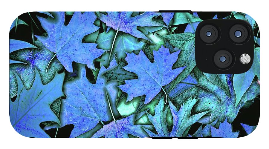 Blue Fall leaves - Phone Case